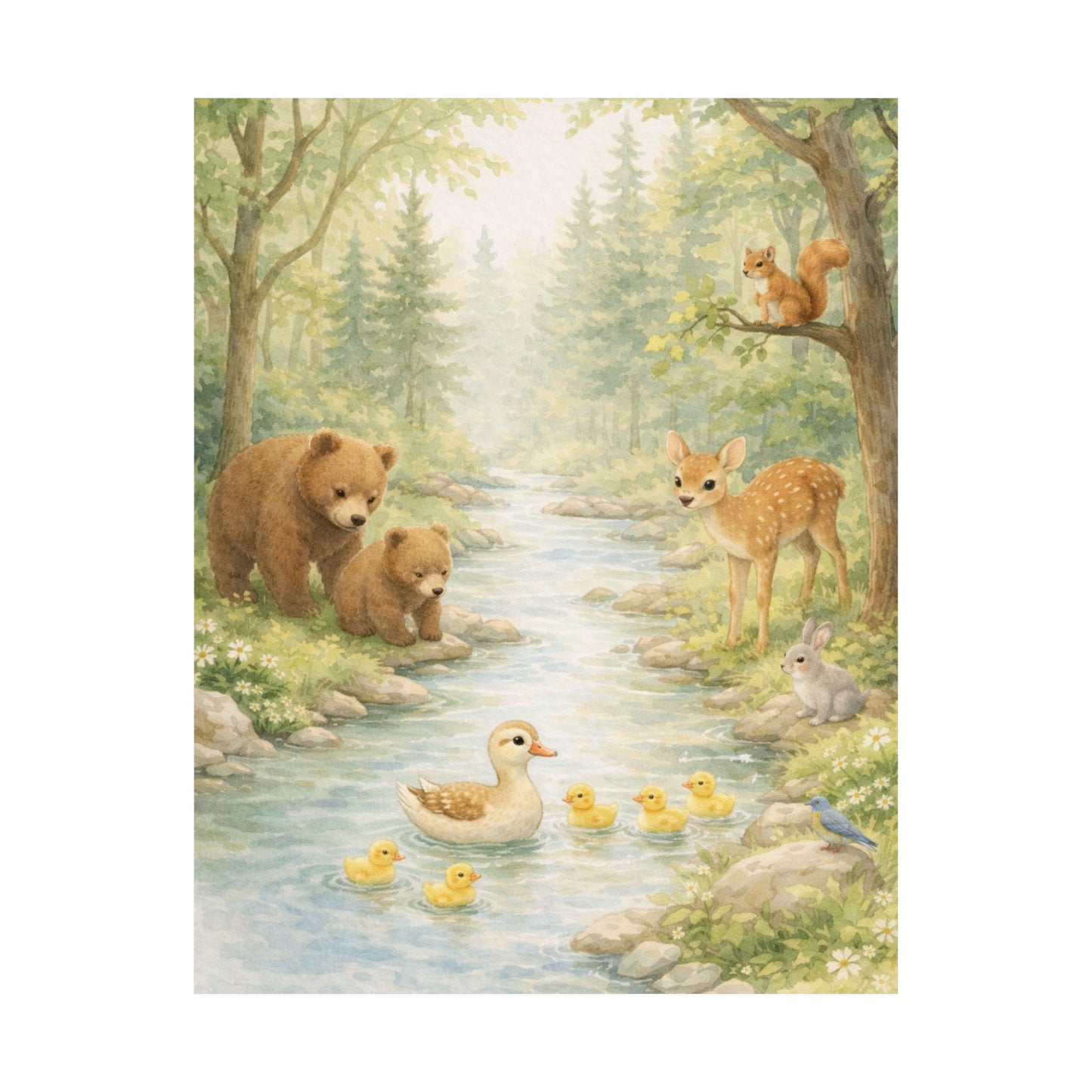 Forest Landscape Nursery Wall Art