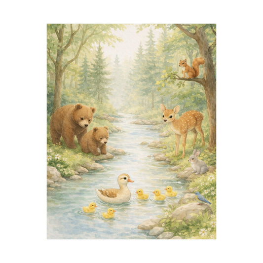 Forest Landscape Nursery Wall Art