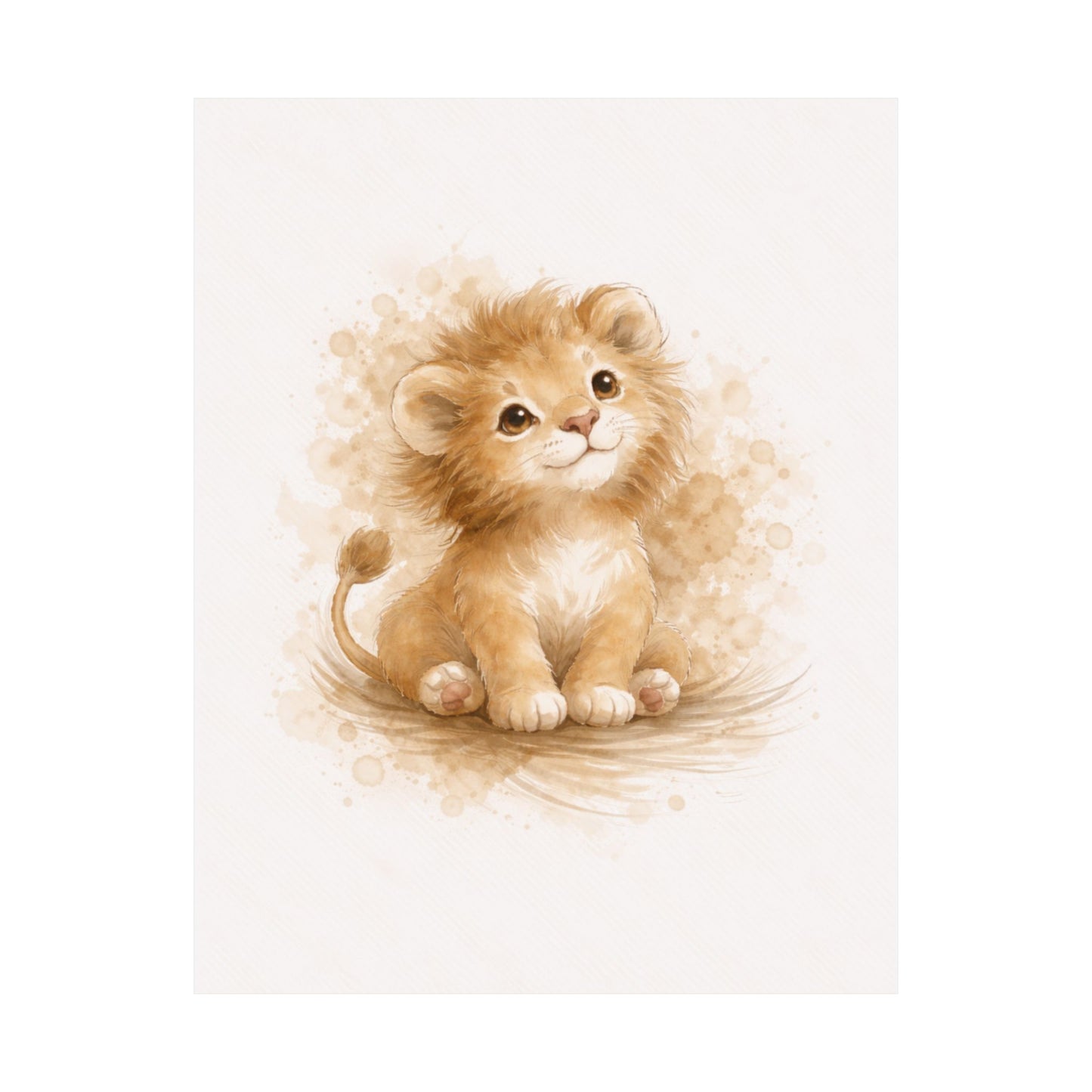 Baby Lion Nursery Wall Art