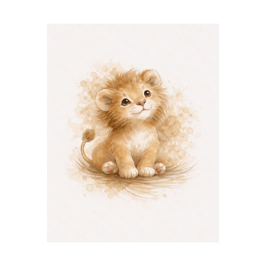 Baby Lion Nursery Wall Art