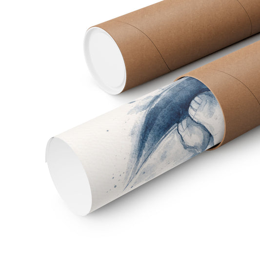 Baby Elephant On Moon Nursery Wall Art