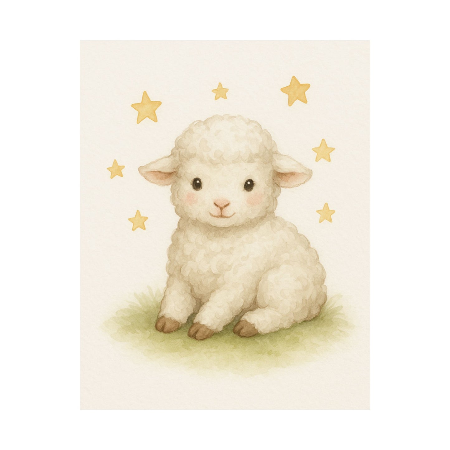 Baby Lamb Nursery Wall Art