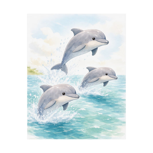 Dolphin Nursery Wall Art