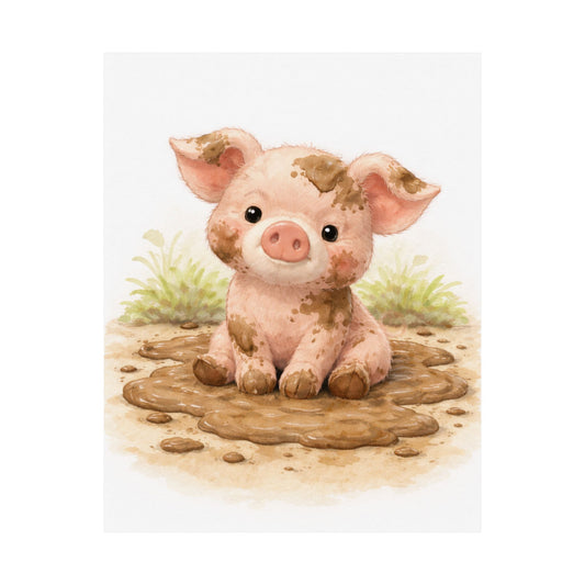 Baby Pig Nursery Wall Art